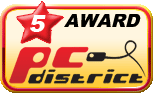 Rated 5 stars on www.pcdistrict.com