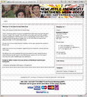 Newcastle Freshers Shop